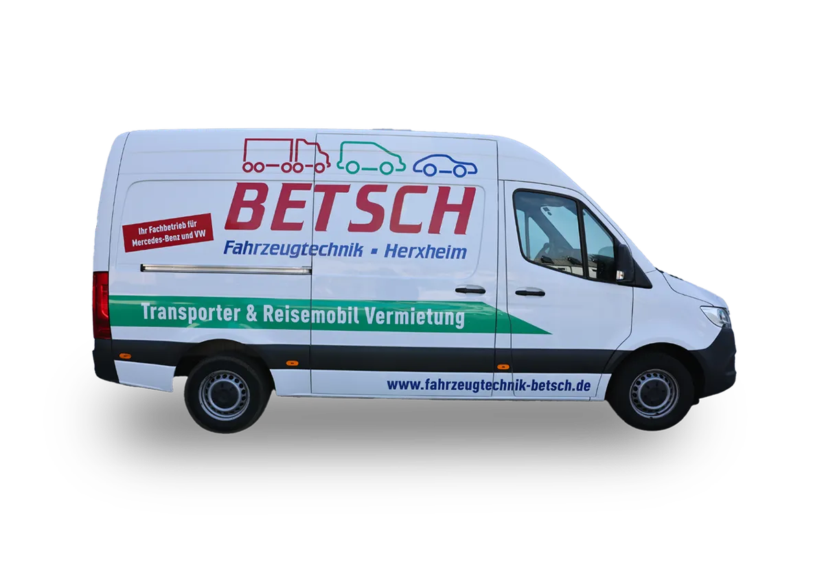 Seitenansicht des Fahrzeugs